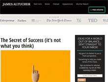 Tablet Screenshot of jamesaltucher.com